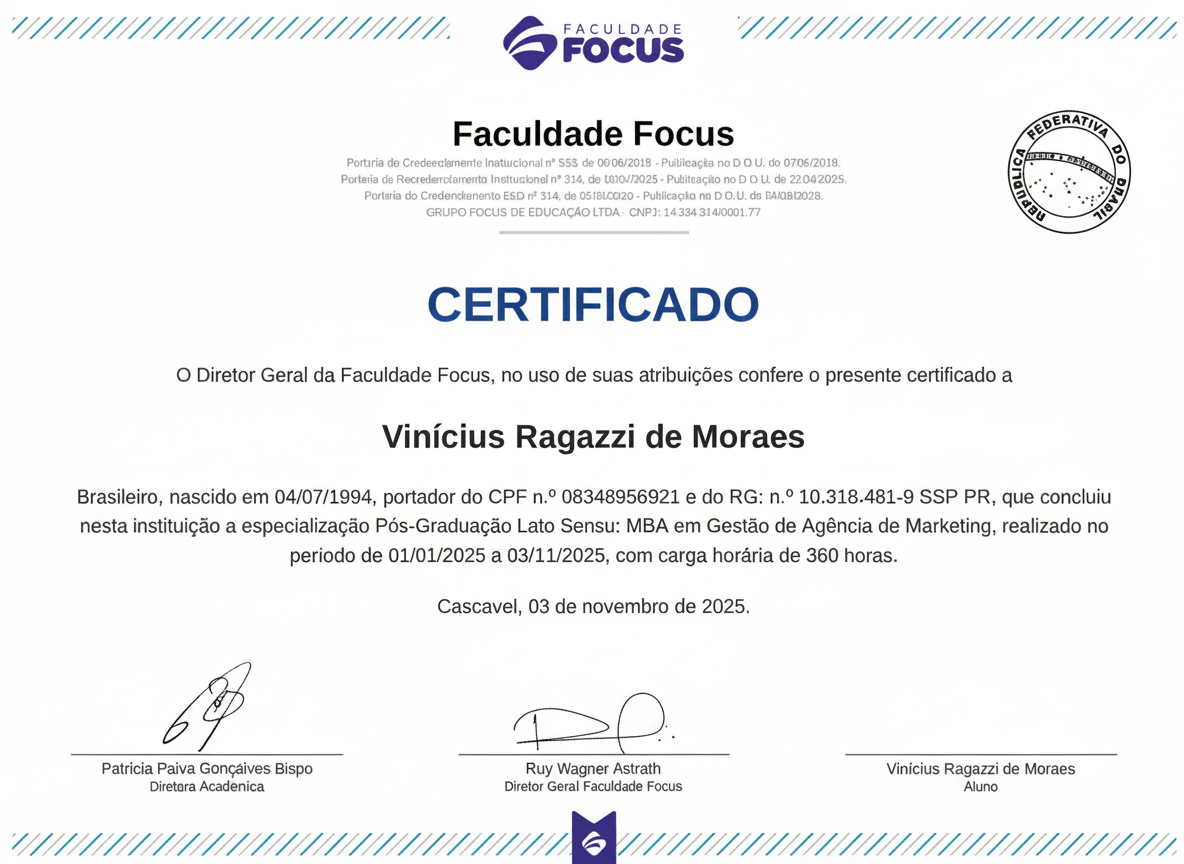 MBA em Gestão de Agência de Marketing