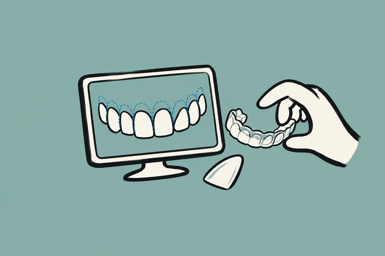Paciente quer lente de contato mas tem dentes desalinhados: indico alinhador antes ou faço a lente direto, e como isso muda o fechamento?