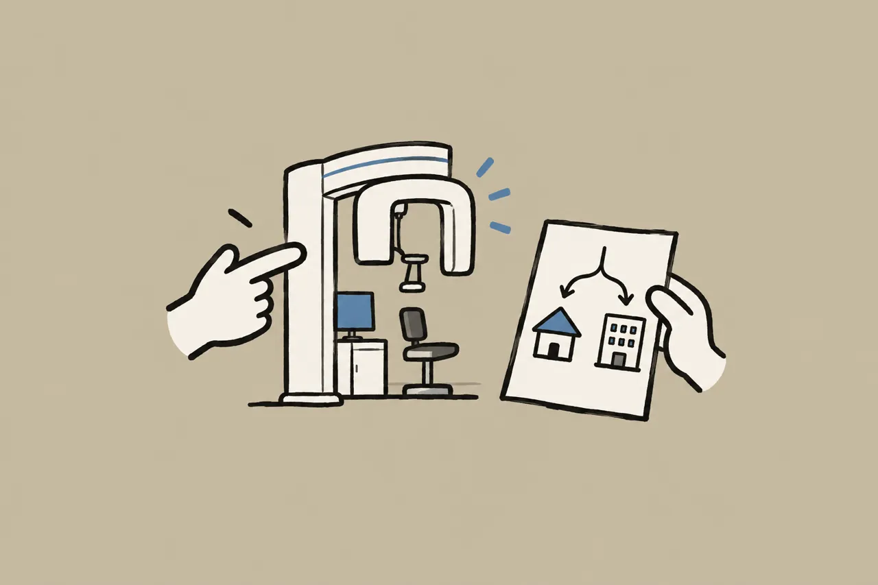 Radiologia e tomografia próprias ou encaminhar o exame: o que vale mais para a clínica odontológica?